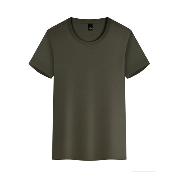 Customized Ice Silk T-shirt, Nylon Cooling Men's Sweat-Absorbing Breathable Pullover, Summer Short Sleeve Cultural Shirt Advertising Shirt.