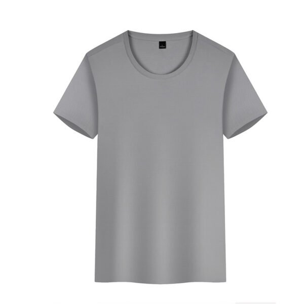Customized Ice Silk T-shirt, Nylon Cooling Men's Sweat-Absorbing Breathable Pullover, Summer Short Sleeve Cultural Shirt Advertising Shirt.