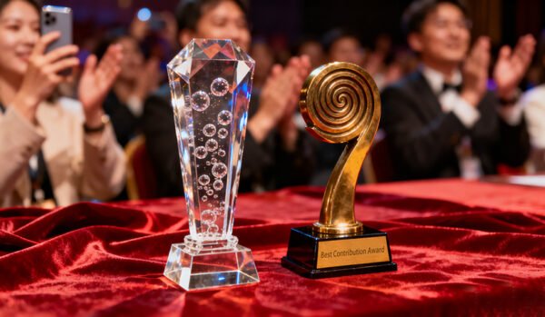 Custom trophies for a company awards night