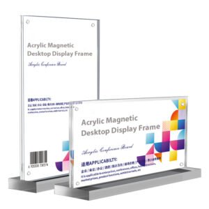 Acrylic Magnetic Desktop Display Frame — Landscape